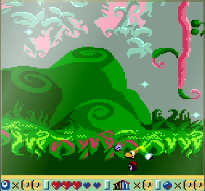 Rayman GBC Demo - Rayman falling through the ground.png
