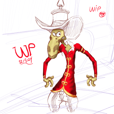 WiP art of Razoff.