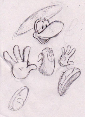 Rayman's design for this game
