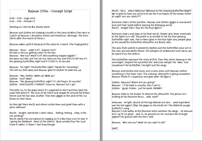 The changes I made in the script + new dialogues