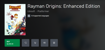 Rayman Origins Enhanced Edition for only $1,999.99.png