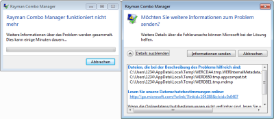 error message