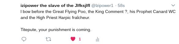 Titenoute's punishment might be coming soon as the Great Flying Poo told us.