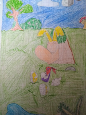 Rayman sleeping in a Forest