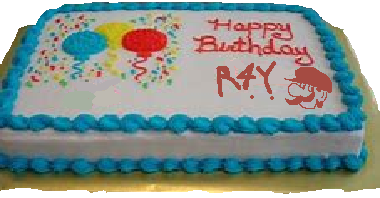 I am not really having cake this year. But that won't stop me from making one here.