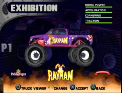 here's the truck yes this is in a monster jam game