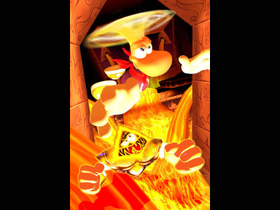 rayman flying away from axle