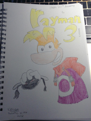 fanart of Rayman 3 20th anniversary
