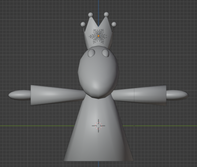 Un ptizètre des neiges, un symbole flocon de neige sur la couronne, porte des gants et similaire à ceux de Rayman 3 !