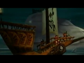 Trois Sbires Rouges à bord d'un Vaisseau Pirate en vol.