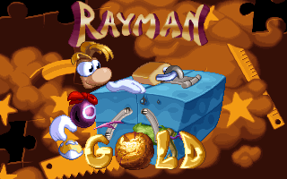 L'écran-titre de Rayman Designer dans Rayman Gold.