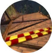 L'image représentant Forêt Pirate dans le menu de sélection des niveaux des versions Xbox et GameCube de Rayman Arena.