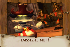 Barbe-Tranchante dans le diaporama qui précède le niveau Surface glissante.