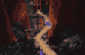 L'image représentant Forêt Pirate dans le menu de sélection des niveaux de Rayman Rush.