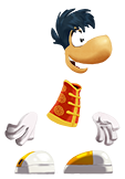 Ray-Fucius, tel qu'il devait apparaître dans Rayman Fiesta Run.