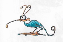 Concept art d'une Glute dans l'artbook de Rayman 3.