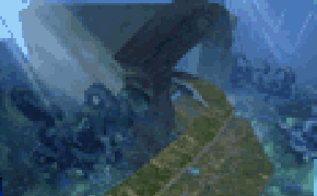 L'image représentant Ruines dans le menu de sélection des niveaux de Rayman Rush.
