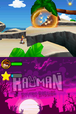 Un Lum d'oro, nella versione per Nintendo DS di Rayman Raving Rabbids.