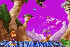Des papillons de la version Game Boy Advance de Rayman 3.