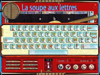 La soupe aux lettres.