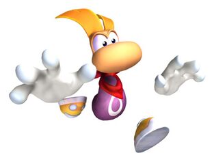 Rayman en train de courir.