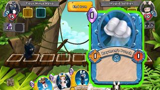 Le poing télescopique de Rayman dans Rabbids Heroes.