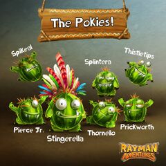 Autre photo de famille des Pikos (avec leurs noms anglais) publiée sur Facebook.