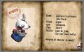Fiche d'identité du Lapin Trépide Clark.