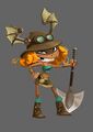 Concept arts pour la nouvelle tenue de Barbara dans Rayman Adventures.