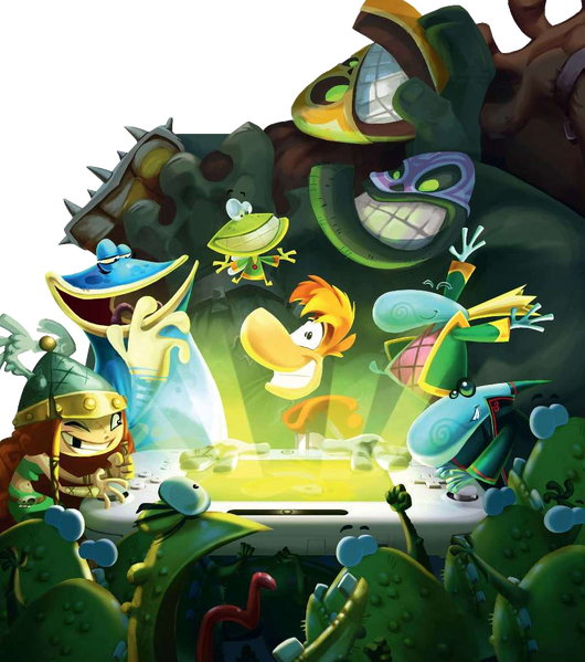 File:Rayman Legends Characters with Gamepad.png