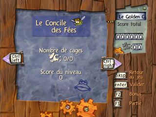 Le menu principal du jeu.