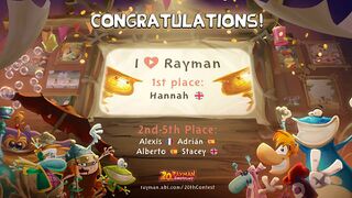 Les résultats du concours J'adore Rayman.