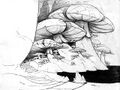 Concept art de la Forêt de Claire-Feuille.