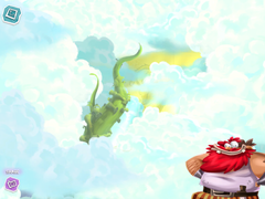 Le royaume des crapauds couvert de nuages, encore verrouillé, dans Rayman Adventures.