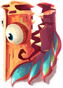 Vue détaillée de la tête d'un dragon.