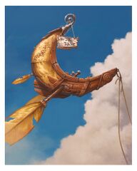 Concept art d'un véhicule volant d'Aéropolis.