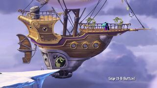 Le Magicien monte sur un bateau avec trois Lividstones.