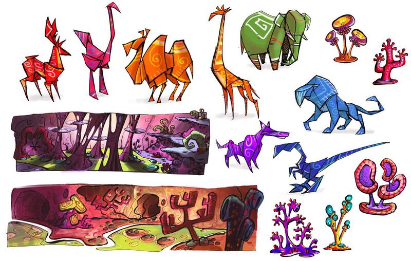 Fichier:Rayman-4-concept-art-zoorigami-fauna-and-organic-cave-flora.jpeg