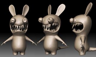 Modèle 3D des Lapins aliens.