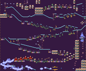 La map de la version Game Boy Advance.