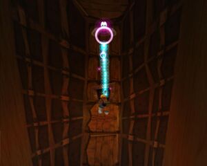 Les Lums violets ont cet aspect dans les versions Nintendo 64 et PlayStation de Rayman 2.