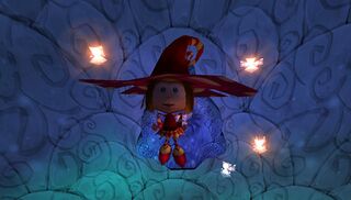 Una Ludiv circondata da altre fate, nel Concilio delle Fate in Rayman 3.