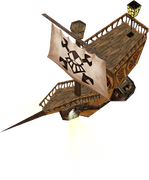 Vue détaillée d'un Vaisseau Pirate.