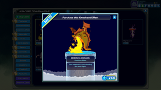 Le dragon médiéval dans Brawlhalla.