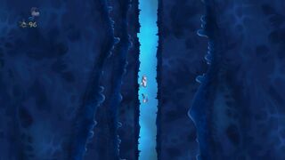 La fosse profonde qui mènera éventuellement à la cage d'Électoons.