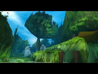 L'écran de chargement du niveau bonus dans la version PC de Rayman 2.