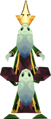 Vue détaillée du duo de Grands Minis dans Rayman Arena.