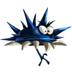 Un Darktoon piquant de Rayman Fiesta Run.