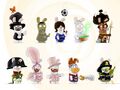 Concept art de Lapins Crétins.