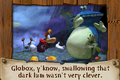 Globox dans le diaporama d'introduction (anglais).